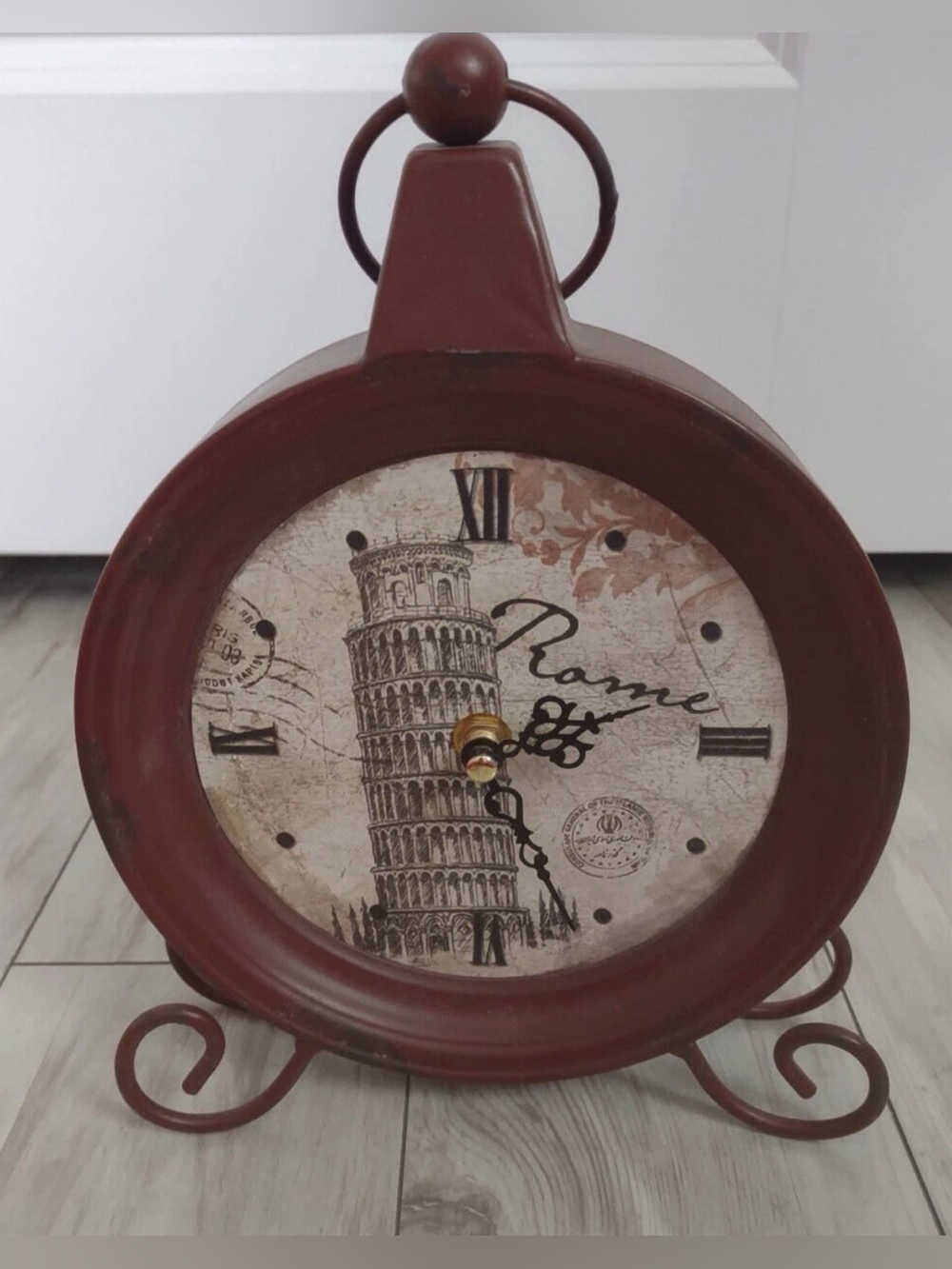 Rust Brown Rome Tower Decorative Table Clock. + A GIFT 🎁
